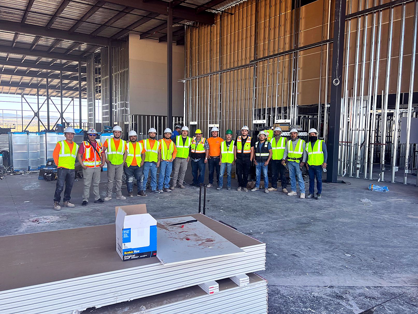 Fifty State crew on site