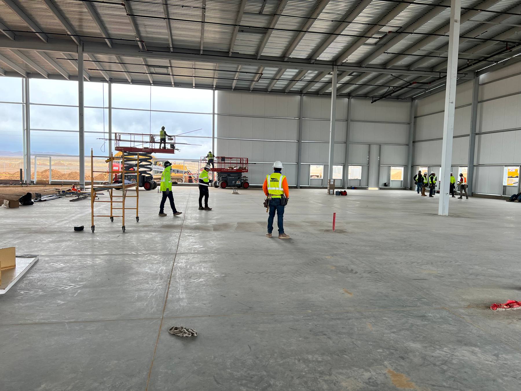 Fifty State crew on a large commercial jobsite
