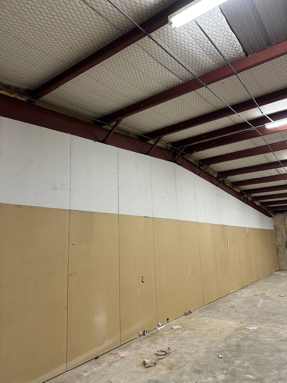 New office interior with finished drywall
